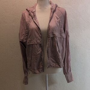 H&M Mauve Utility Jacket with Hood